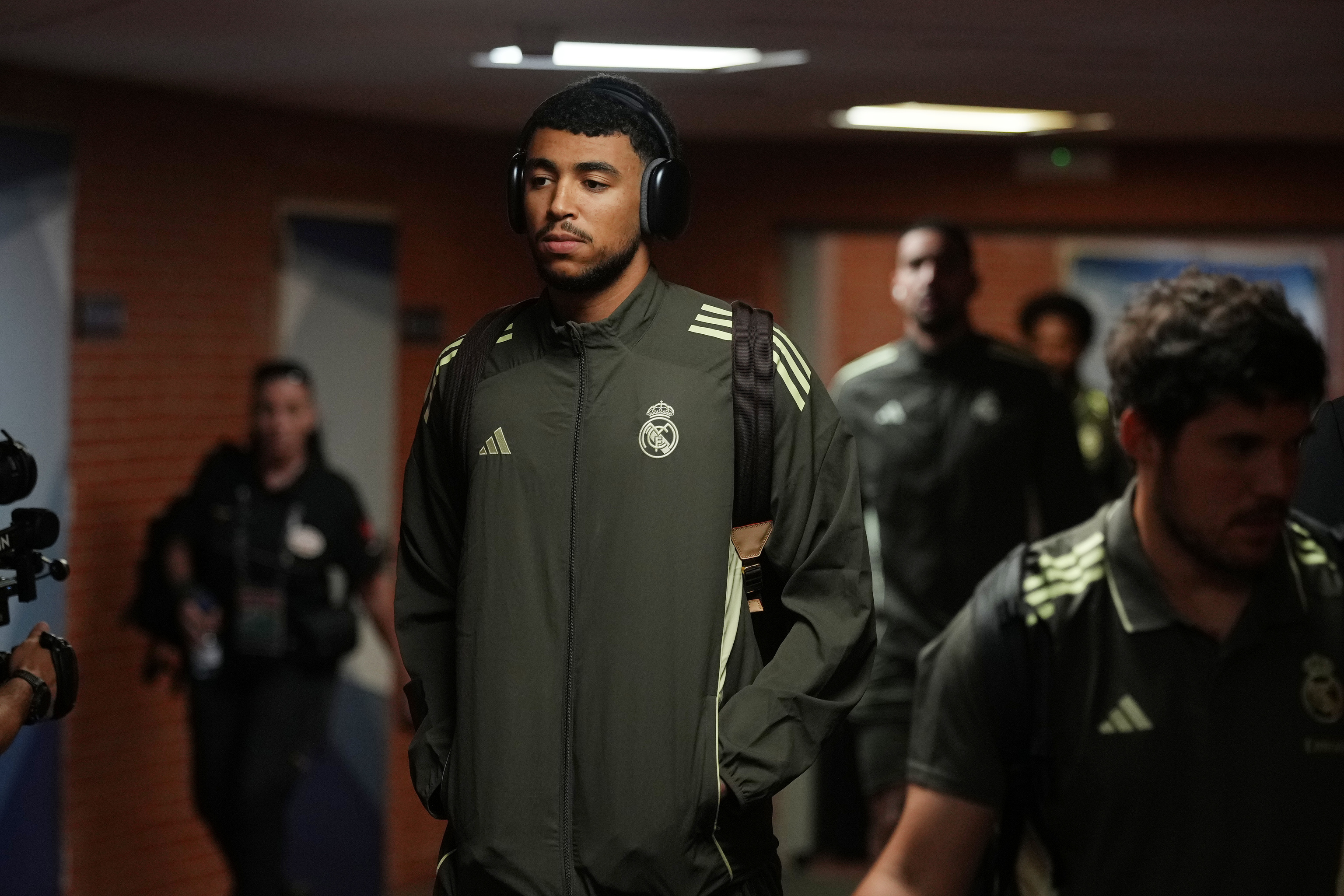 Izan Almansa, con el Real Madrid.