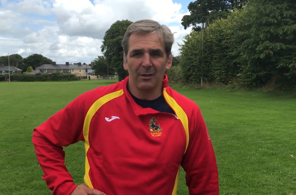 Régis Sonnes, durante su concentración con las Leonas en 2017