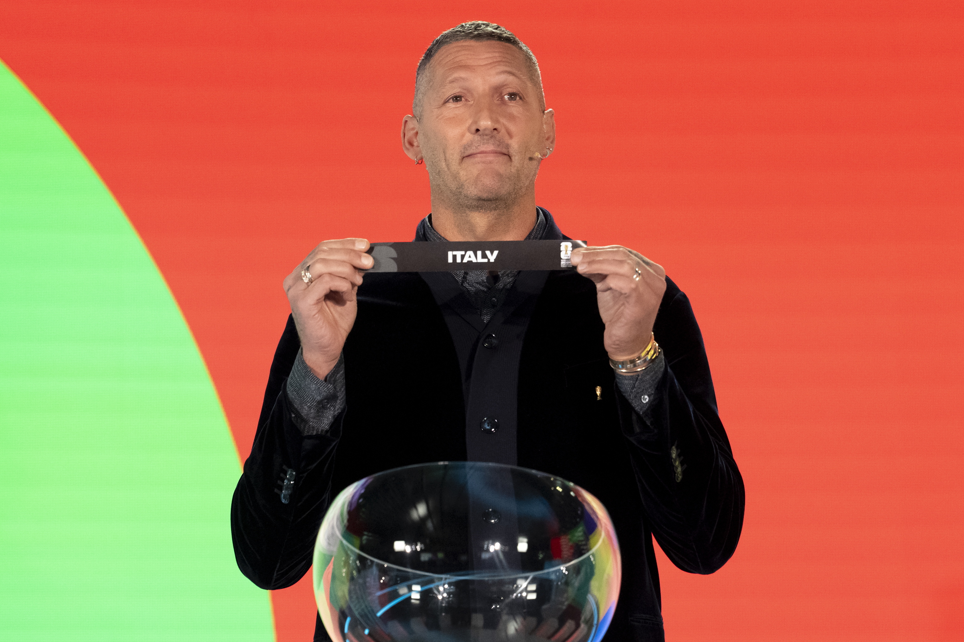 Marco Materazzi, durante el sorteo.