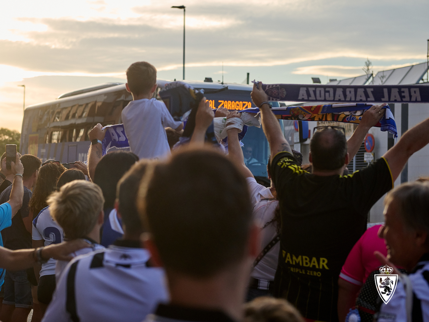 Aficionados zaragocistas en Castellón, el pasado 31 de agosto.