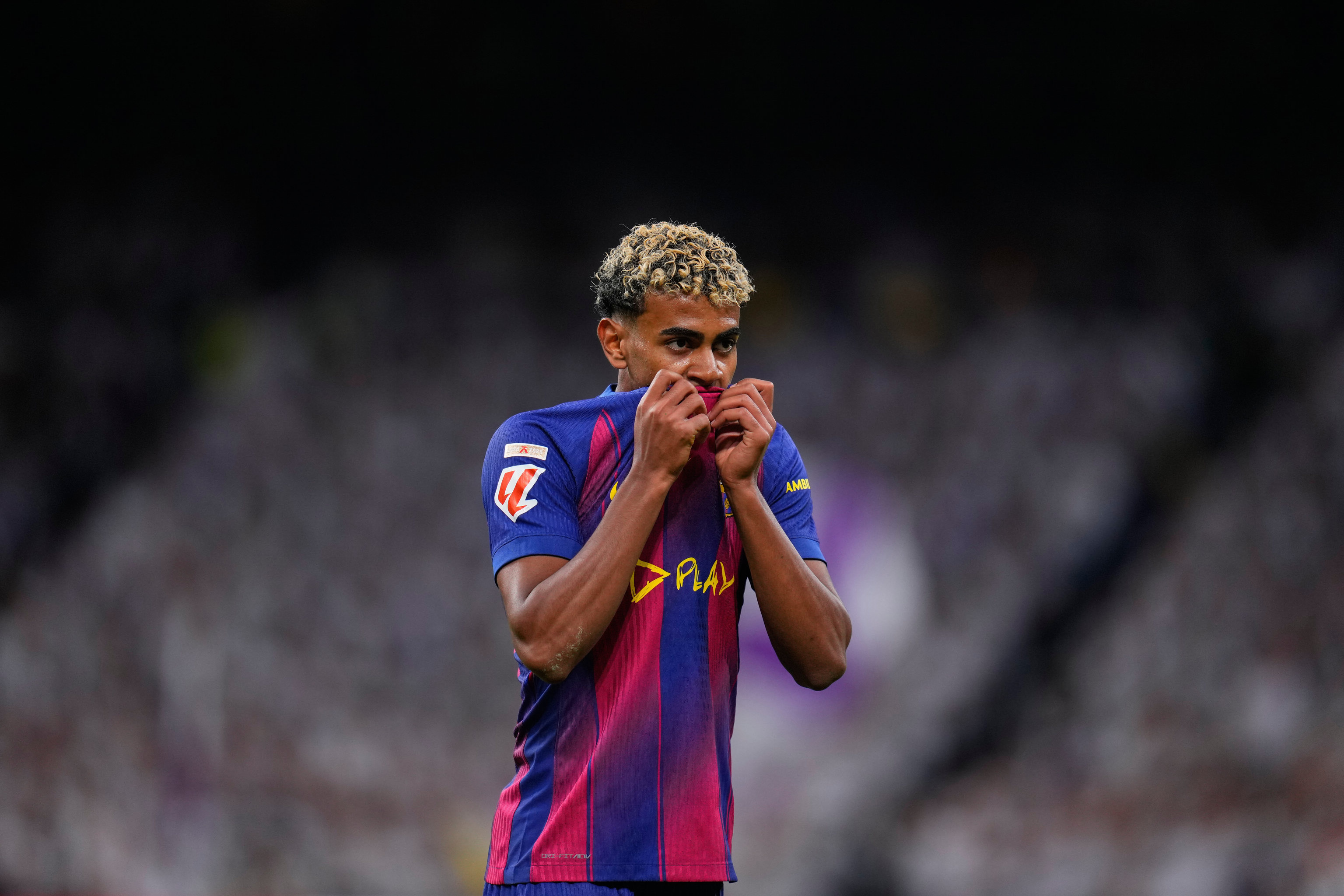 Lamine Yamal, en el clásico contra el Real Madrid.