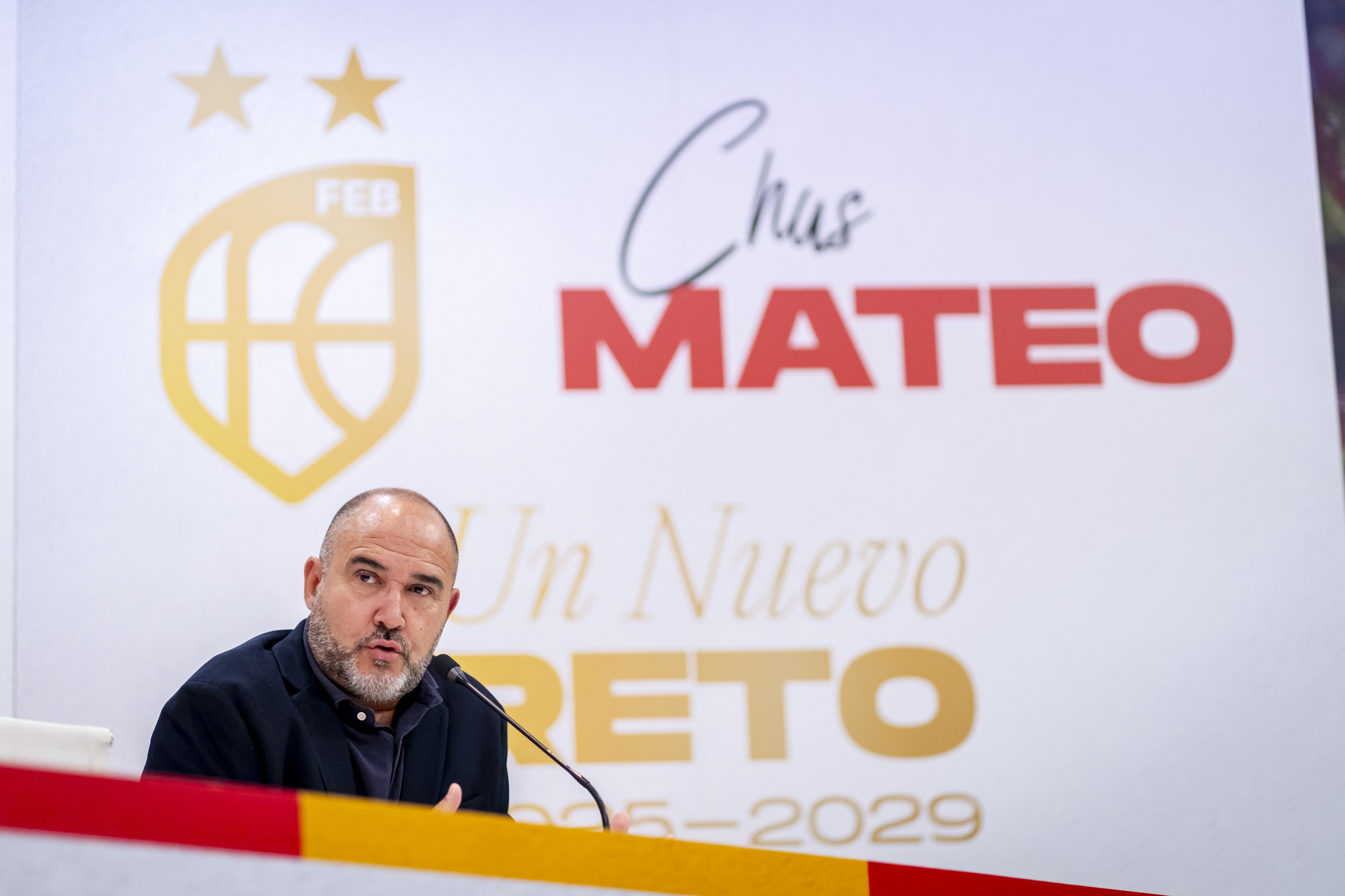 Chus Mateo, durante su presentación hace unas semanas.