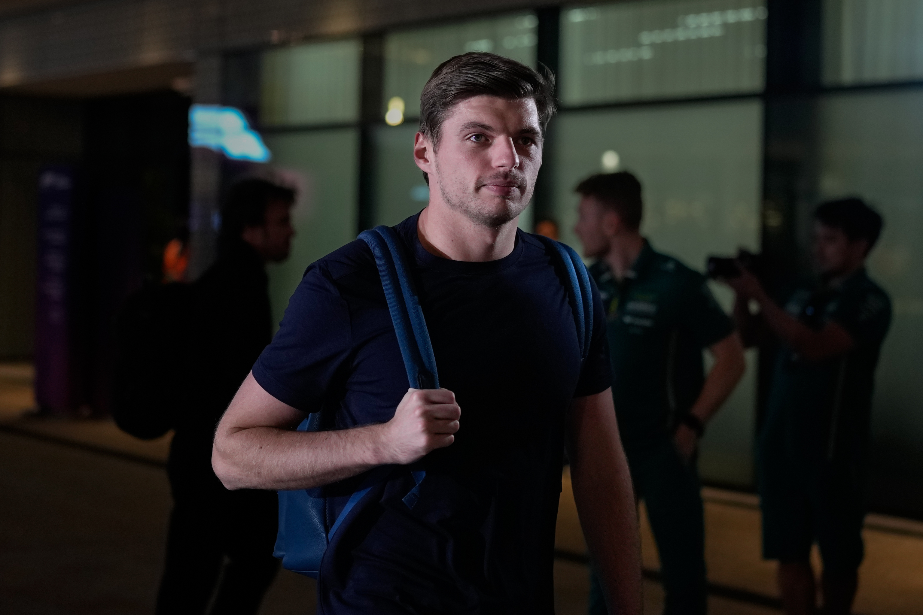 Verstappen, el jueves, en Losail.