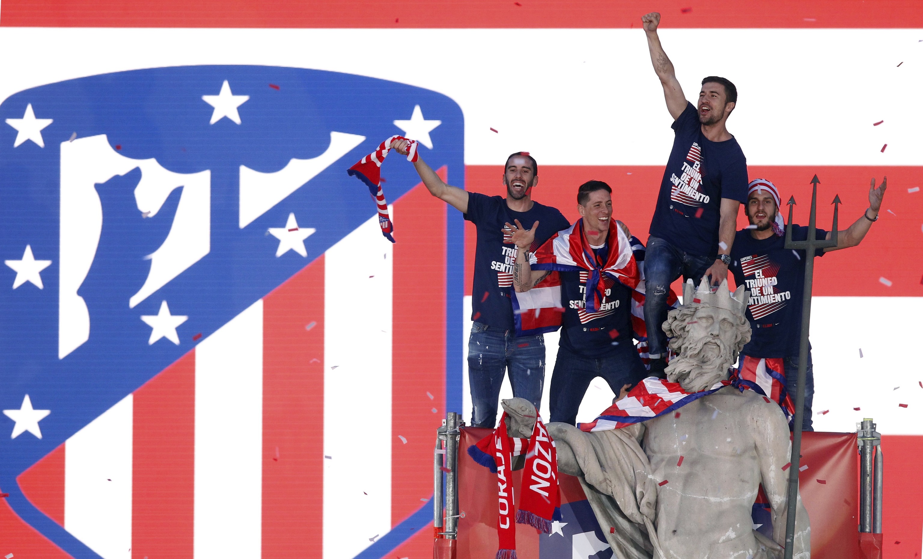 Celebración de la Europa League de 2018.