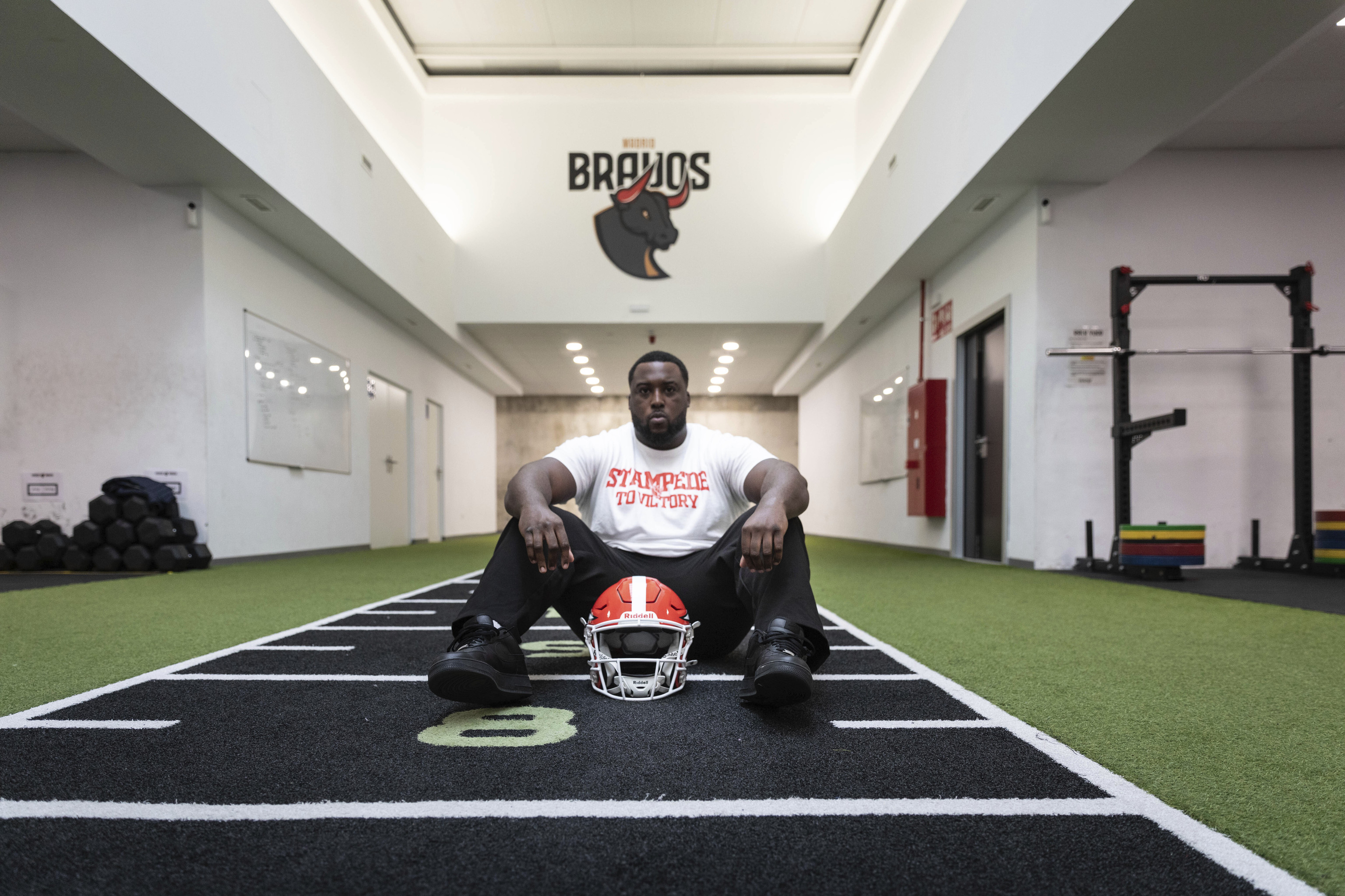 Celestin Ngimbi, en la entrevista con EL MUNDO.