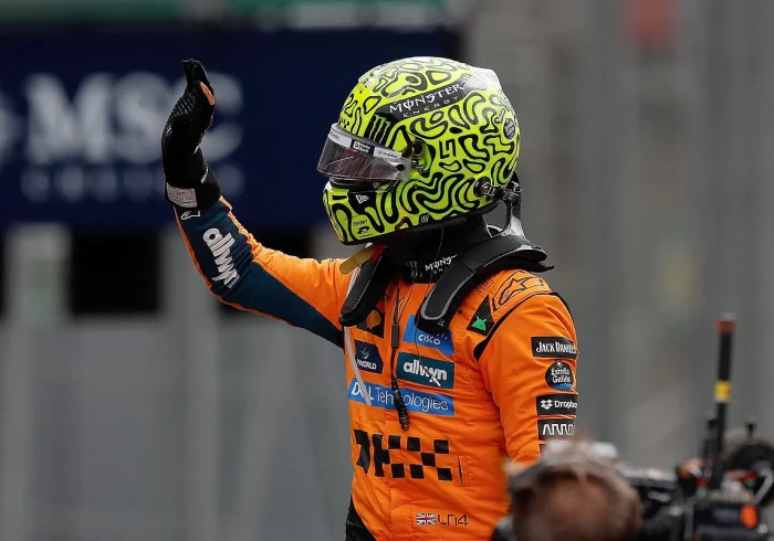 Norris, más líder del Mundial tras ganar el sprint de Interlagos, que no acabó Piastri