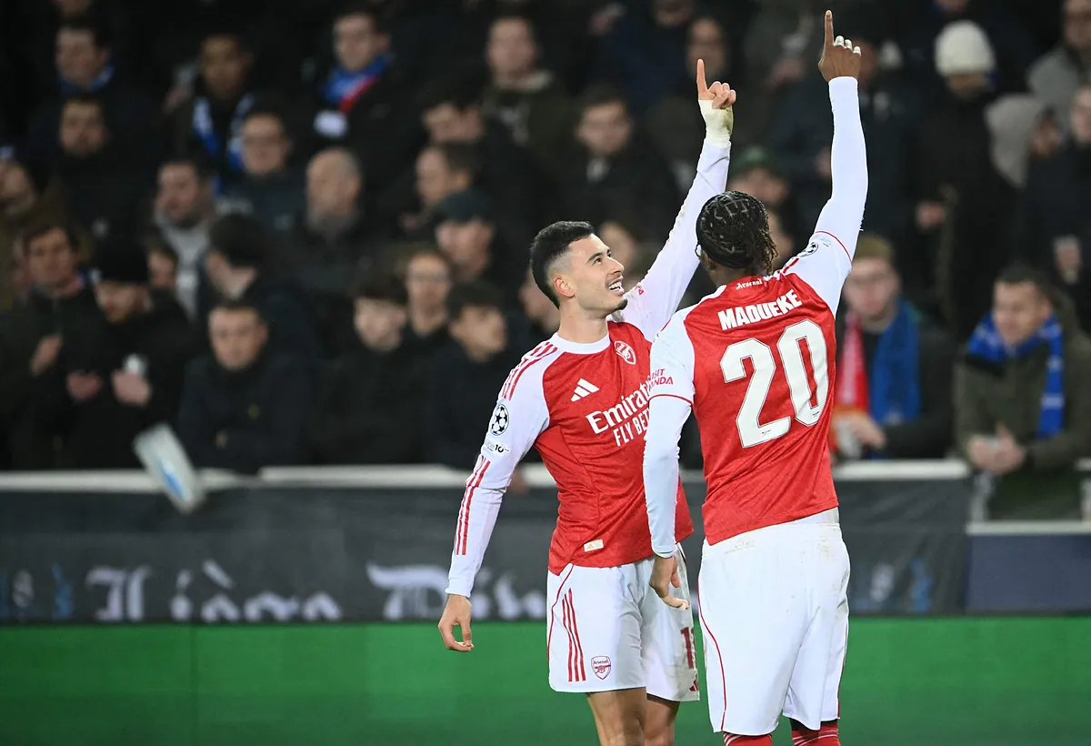 El Arsenal, más líder tras derrotar al Brujas con comodidad en una jornada con pocas sorpresas