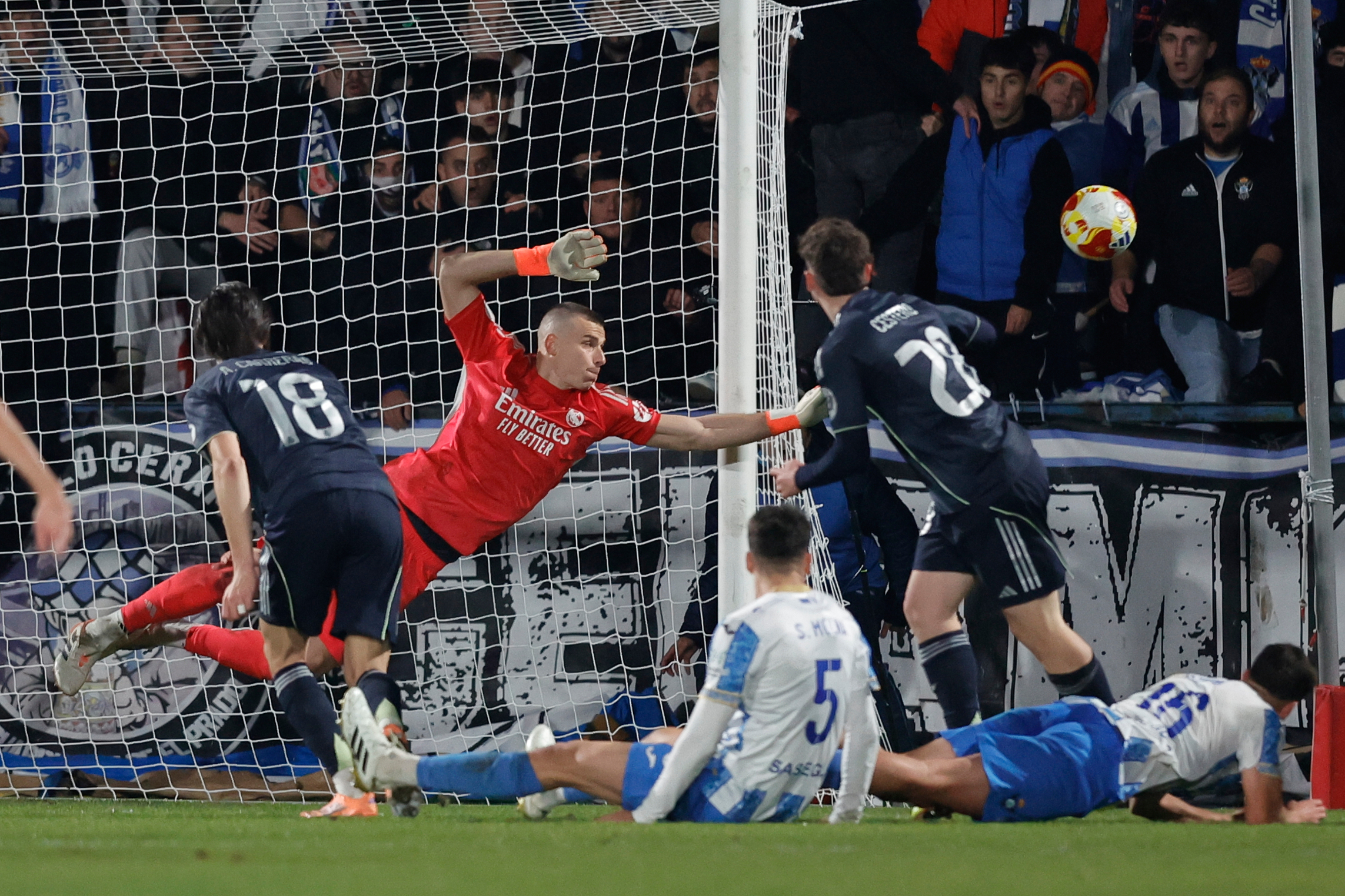 La parada de Lunin que evitó la prórroga en El Prado.