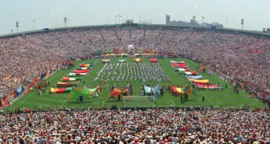 El Soldier Field de Chicago, durante la ceremonia inaugural.