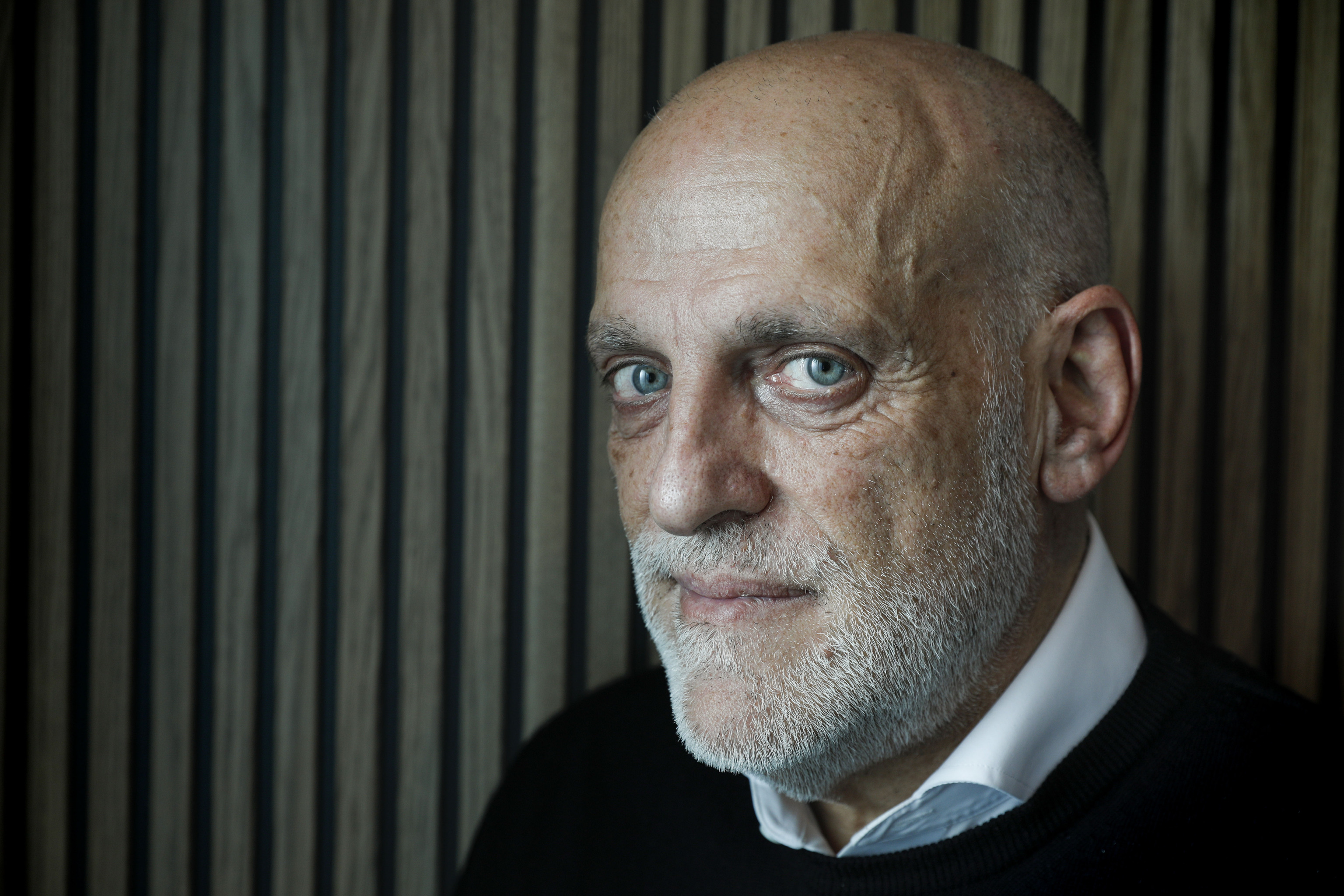 Javier Tebas, en la sala de reuniones de la séptima planta.