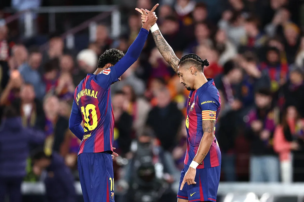 Raphinha derriba el muro de Osasuna