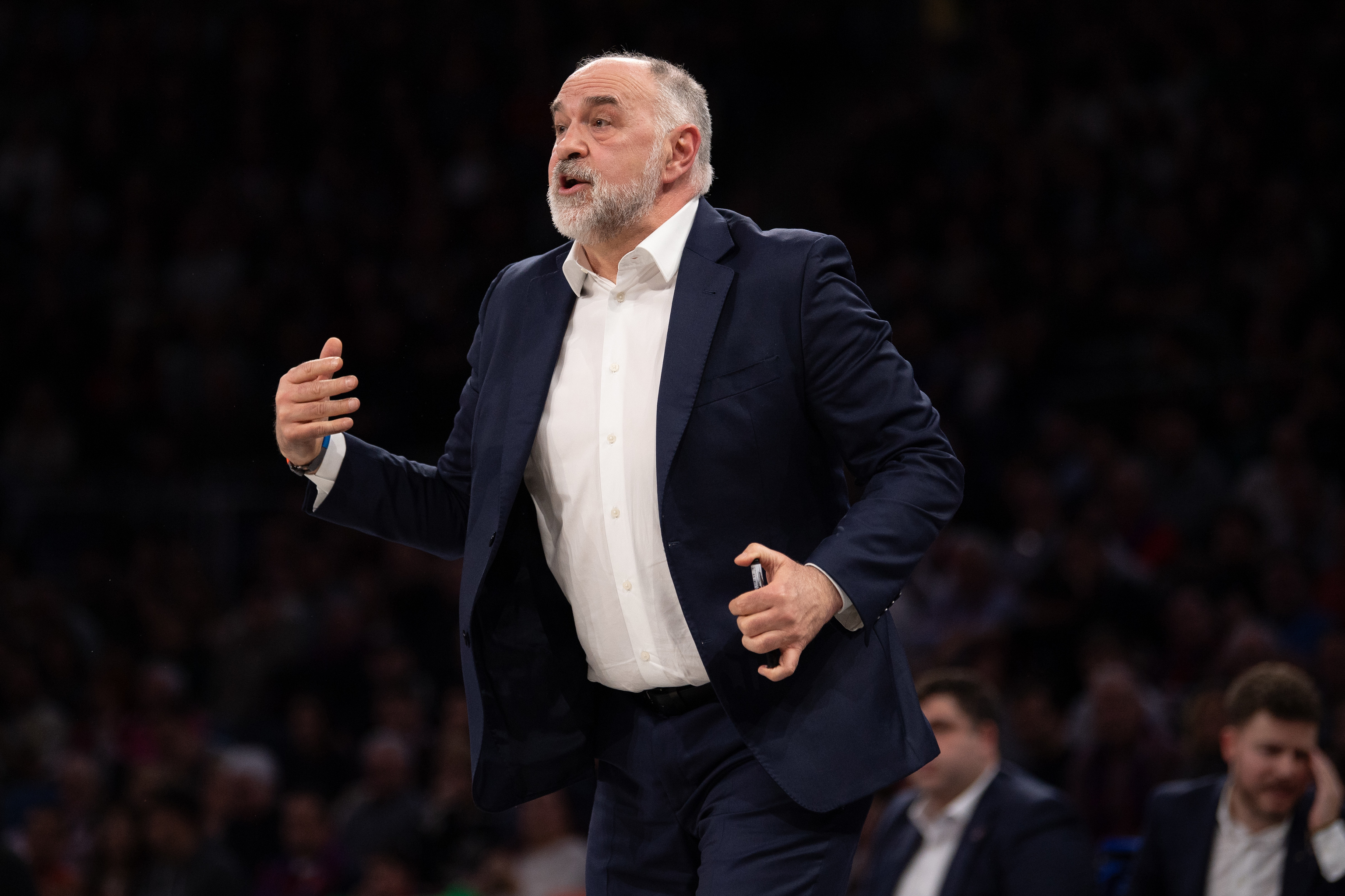 Pablo Laso, durante un partido del pasado curso con el Baskonia.