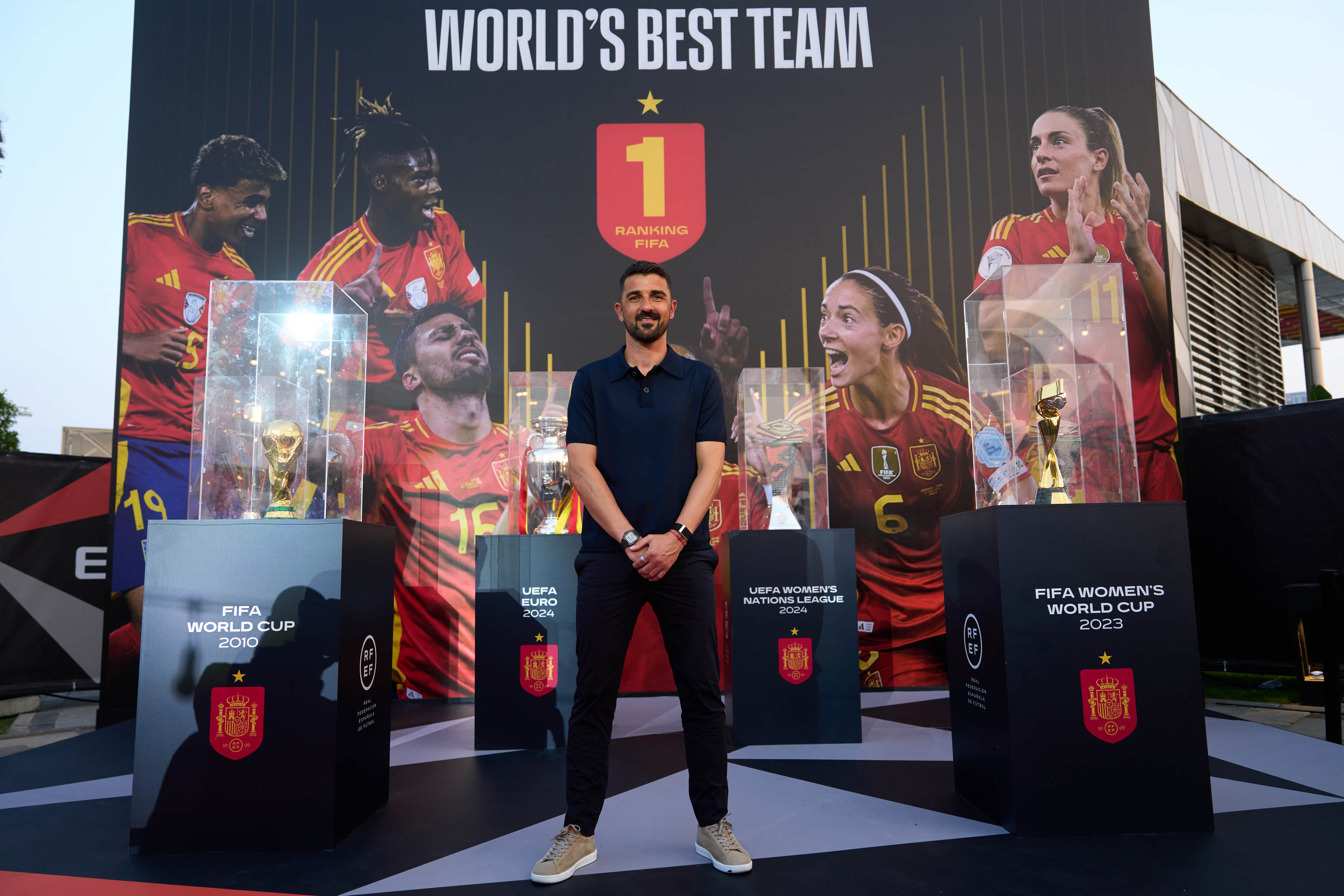 David Villa, en Yeda.