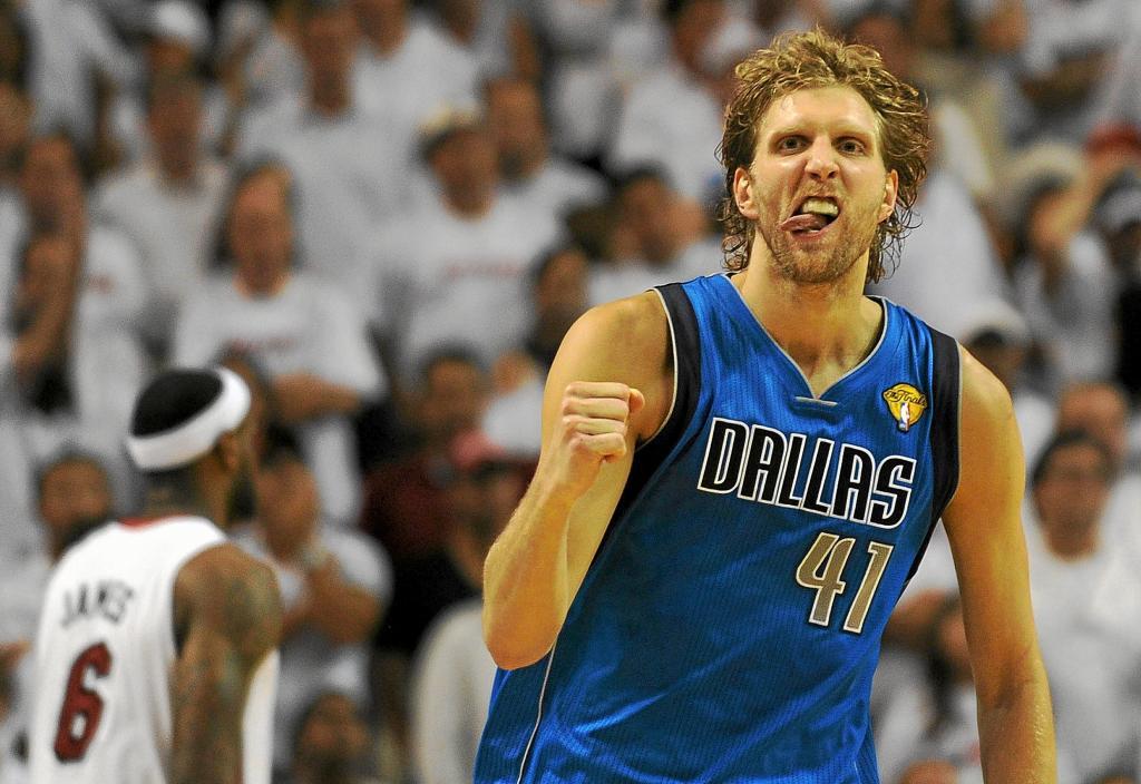 Nowitzki, en las Finales de 2011.