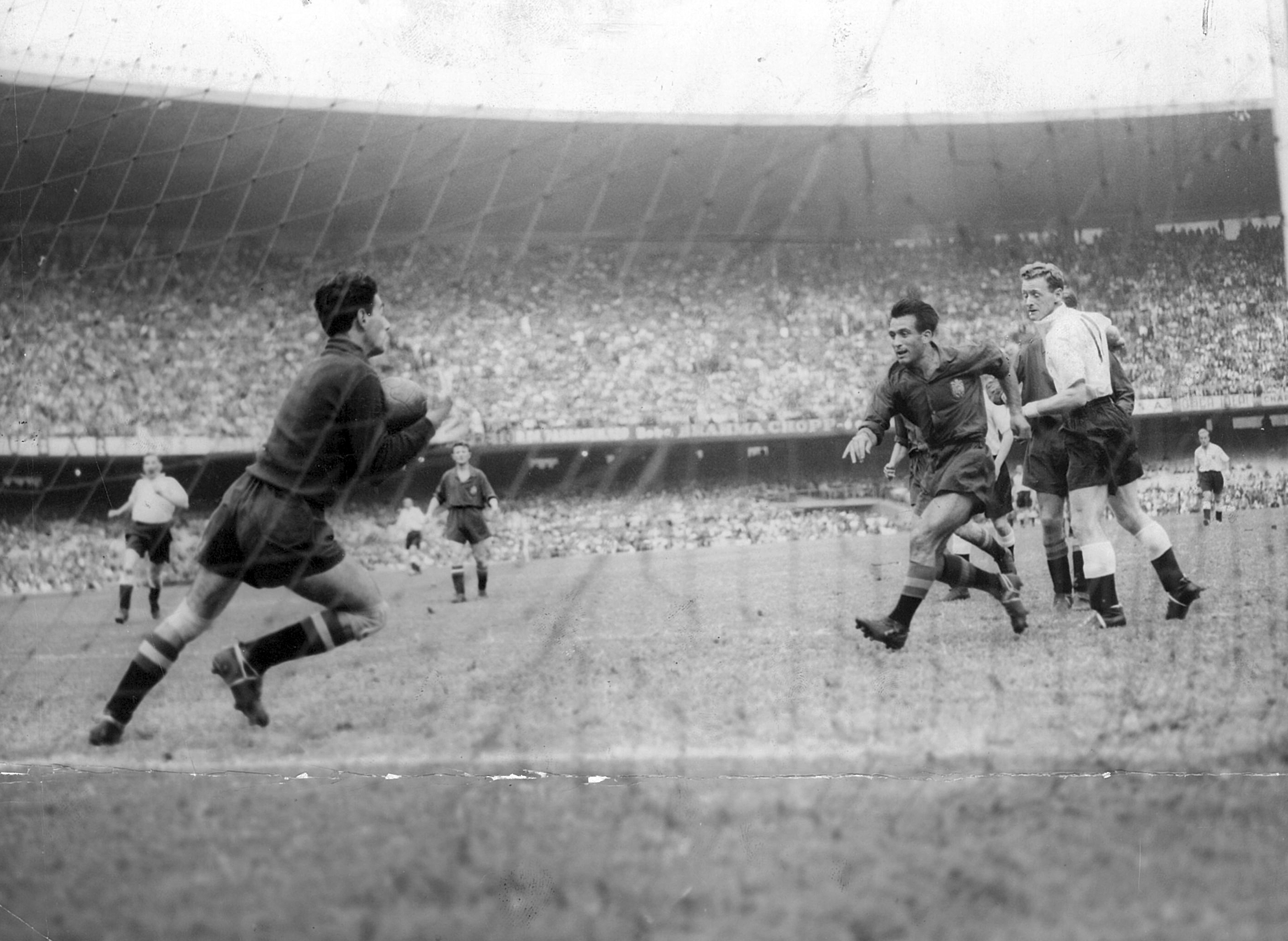 Ramallets, durante el España-Inglaterra del Mundial de Brasil en 1950