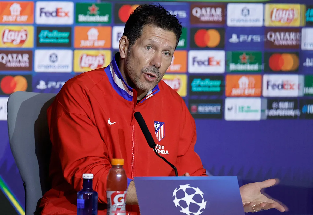 Simeone y las opciones del Atlético de entrar en el top'8: "No depende de nosotros"