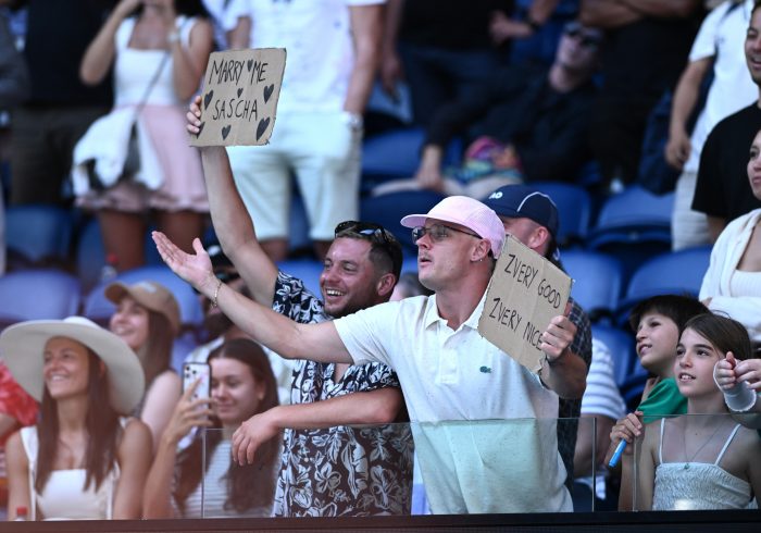 Un chico le pide matrimonio a Zverev desde la grada y el alemán se vende caro: "¿Dónde está mi anillo tío? No soy tan barato"