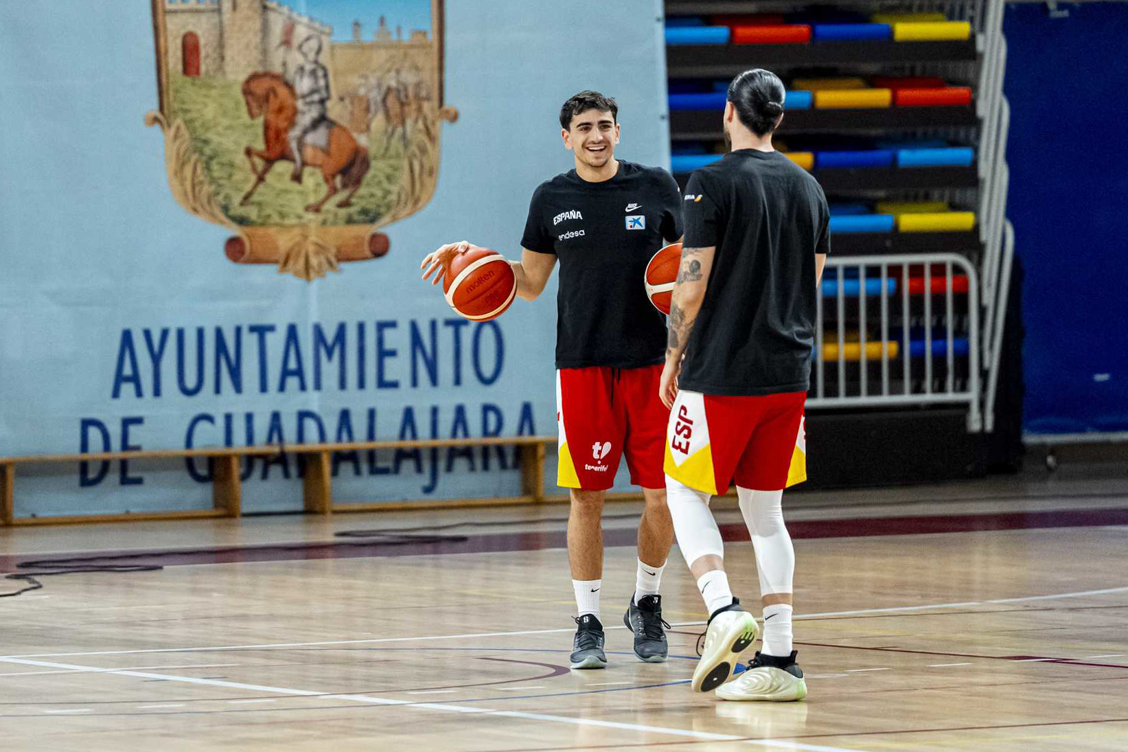 Cárdenas y Francis Alonso, en un entrenamiento en Guadalajara.