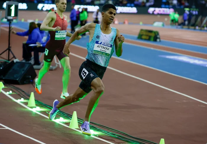 Attaoui roza la gesta en los 1.000 metros y Llopis rompe el récord de España en los 60 metros vallas