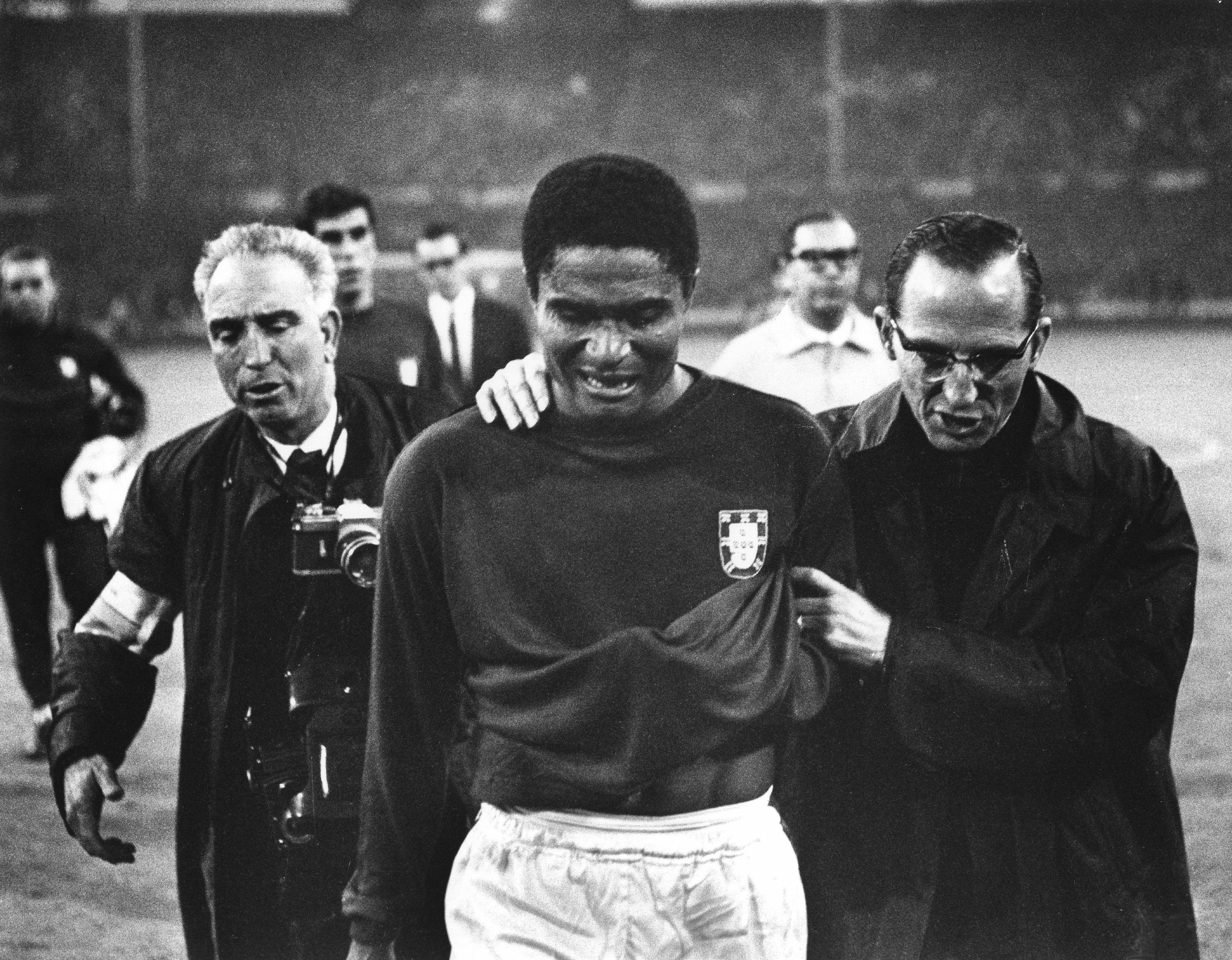 Eusébio, tras la eliminación de Portugal a manos de Inglaterra.