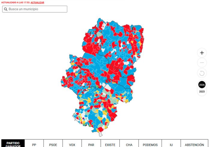 PRUEBA Los resultados de las elecciones de ARAGON, calle a calle