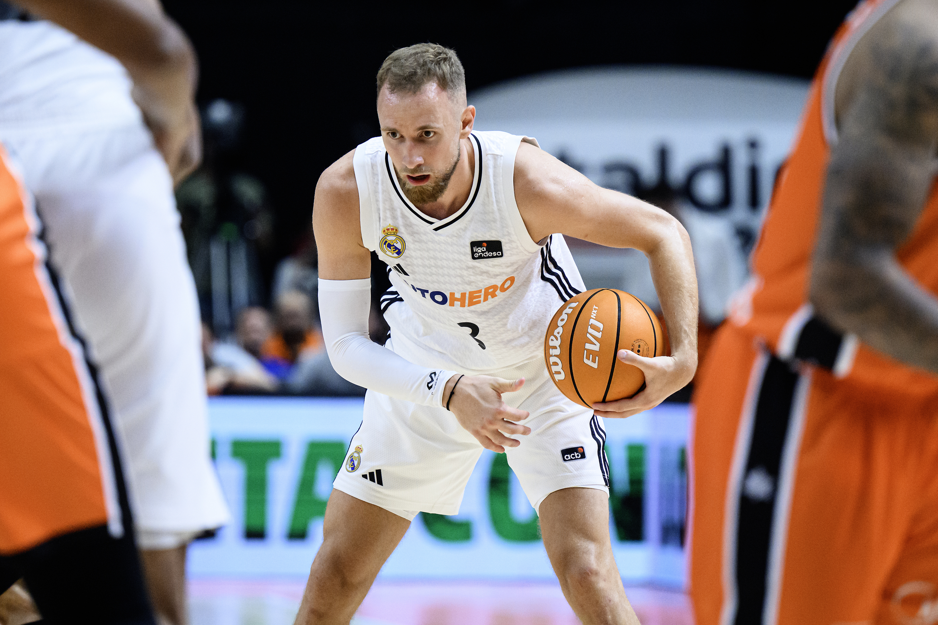 Musa, en su último partido con el Madrid, en la final ACB contra el Valencia.