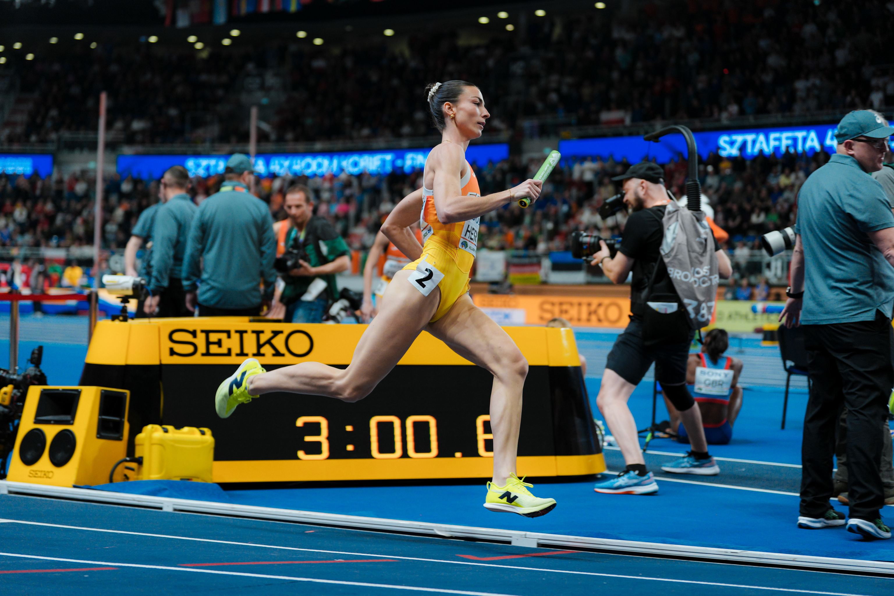 Blanca Hervás, durante el Mundial de Torun.