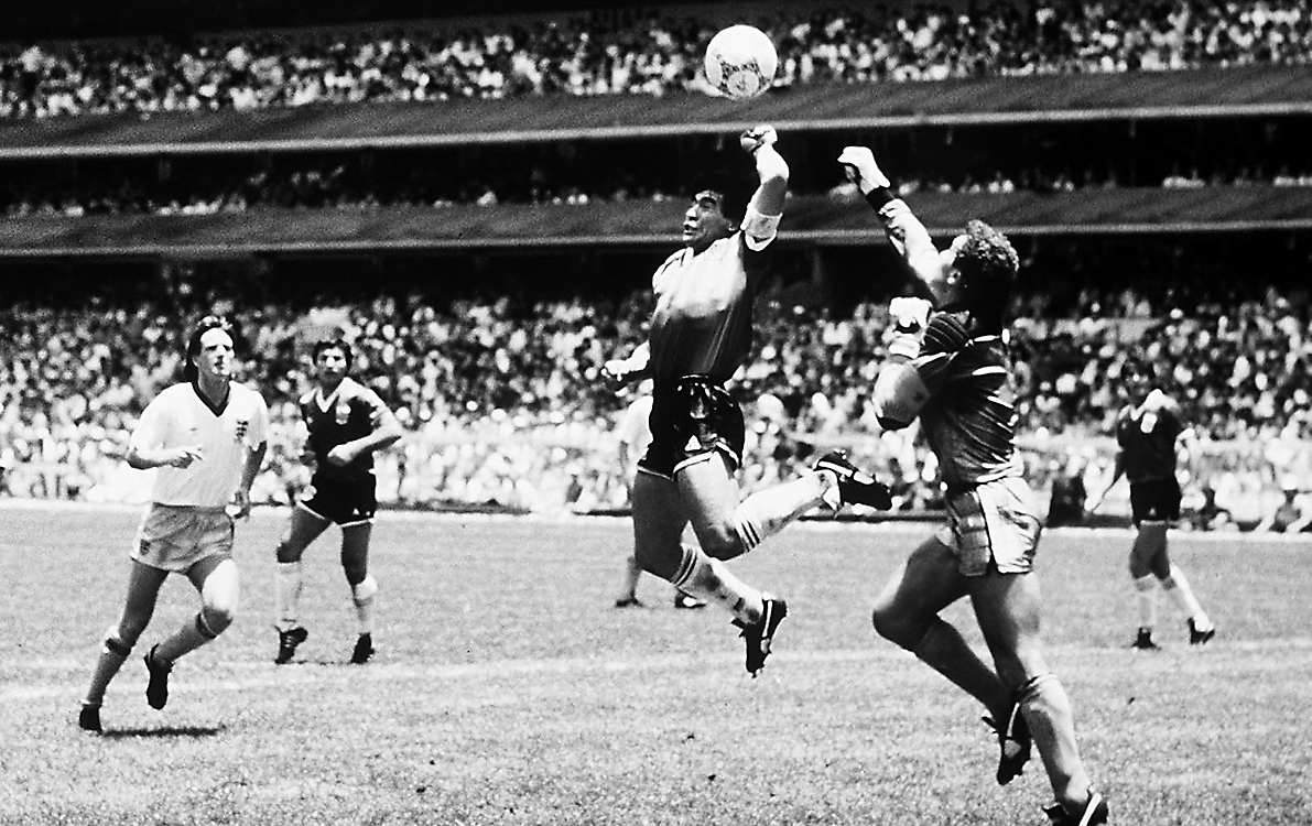 La Mano de Dios, en el Mundial de México.