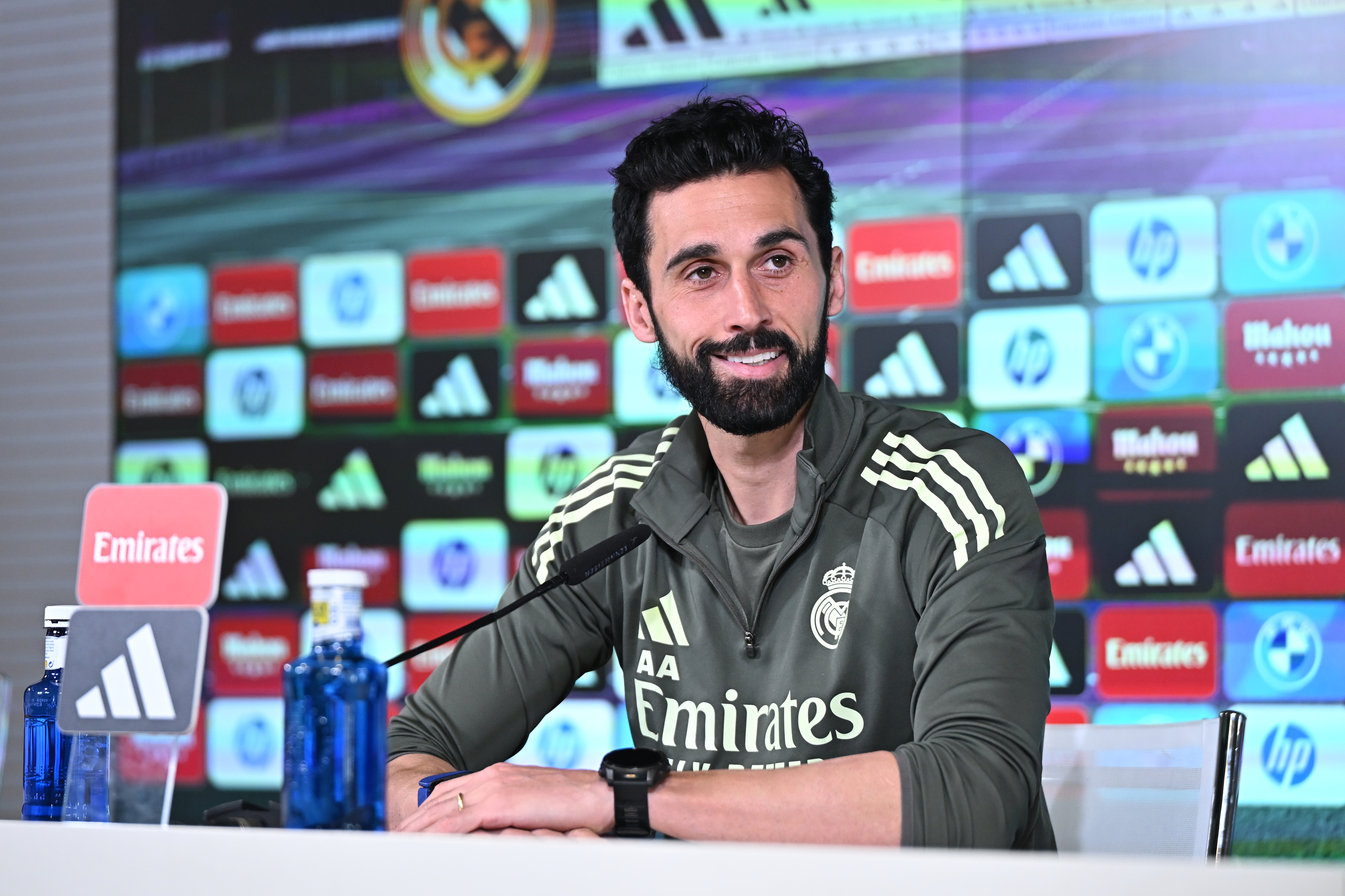 Arbeloa, en rueda de prensa.