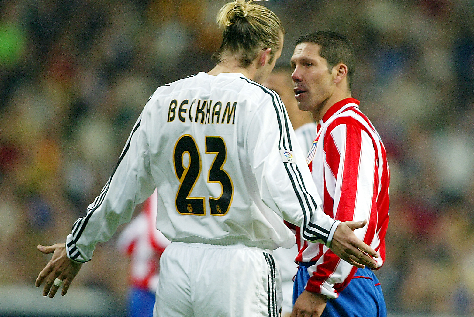 Los dos protagonistas, en un derbi madrileño.