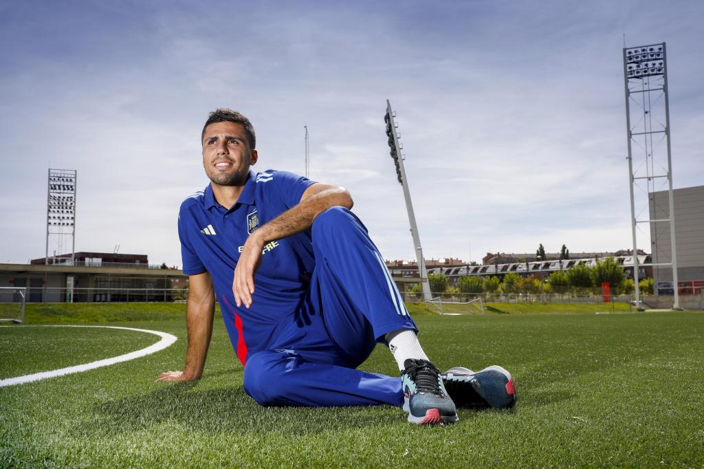 Rodri, el martes, en la Ciudad del Fútbol de Las Rozas.