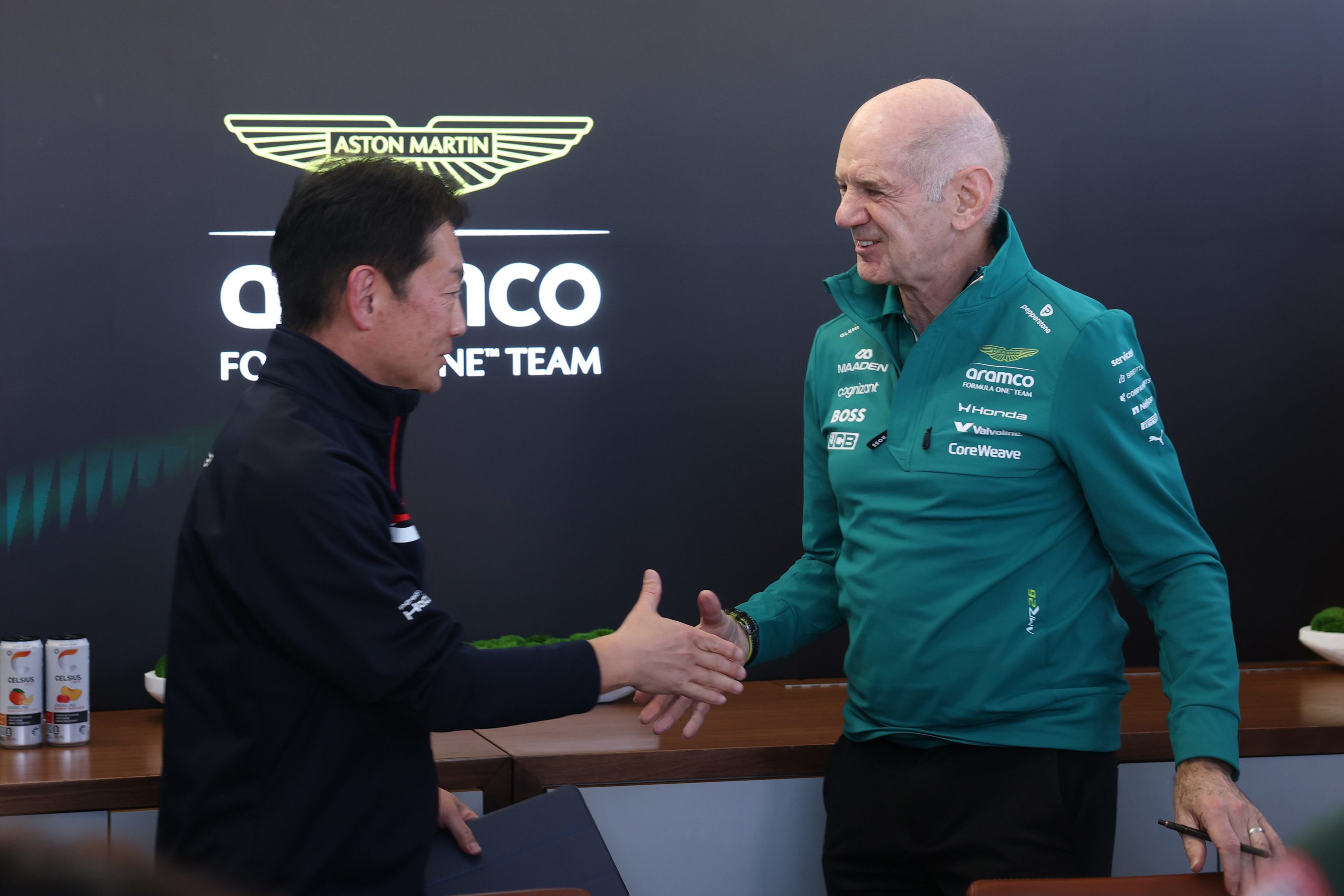 Newey y Watanabe, el jueves en Albert Park.