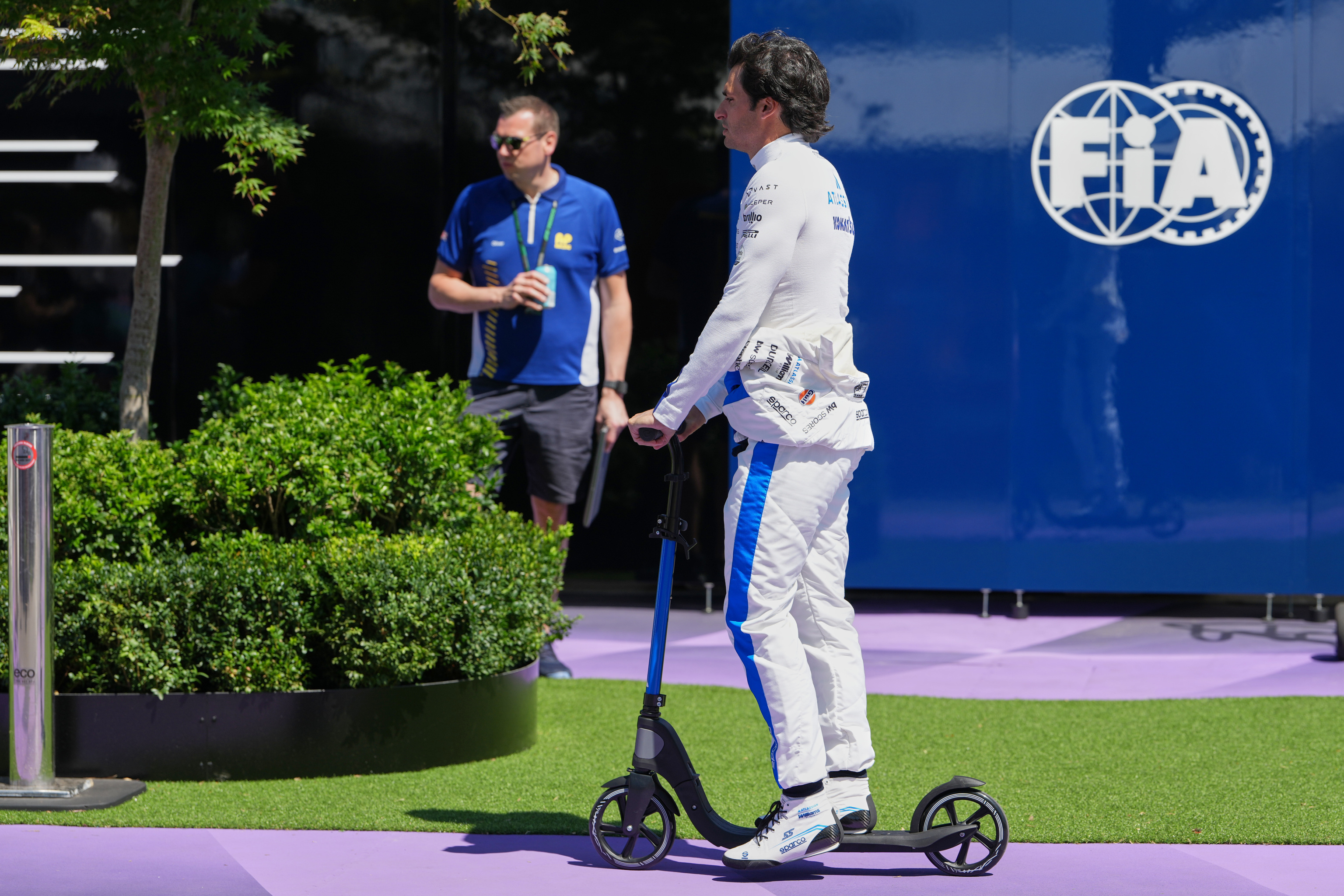 Sainz, el jueves, en el 'paddock' de Albert Park.
