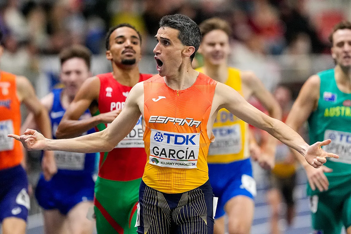 Mariano García, campeón del mundo de 1.500 con una exhibición de principio a fin