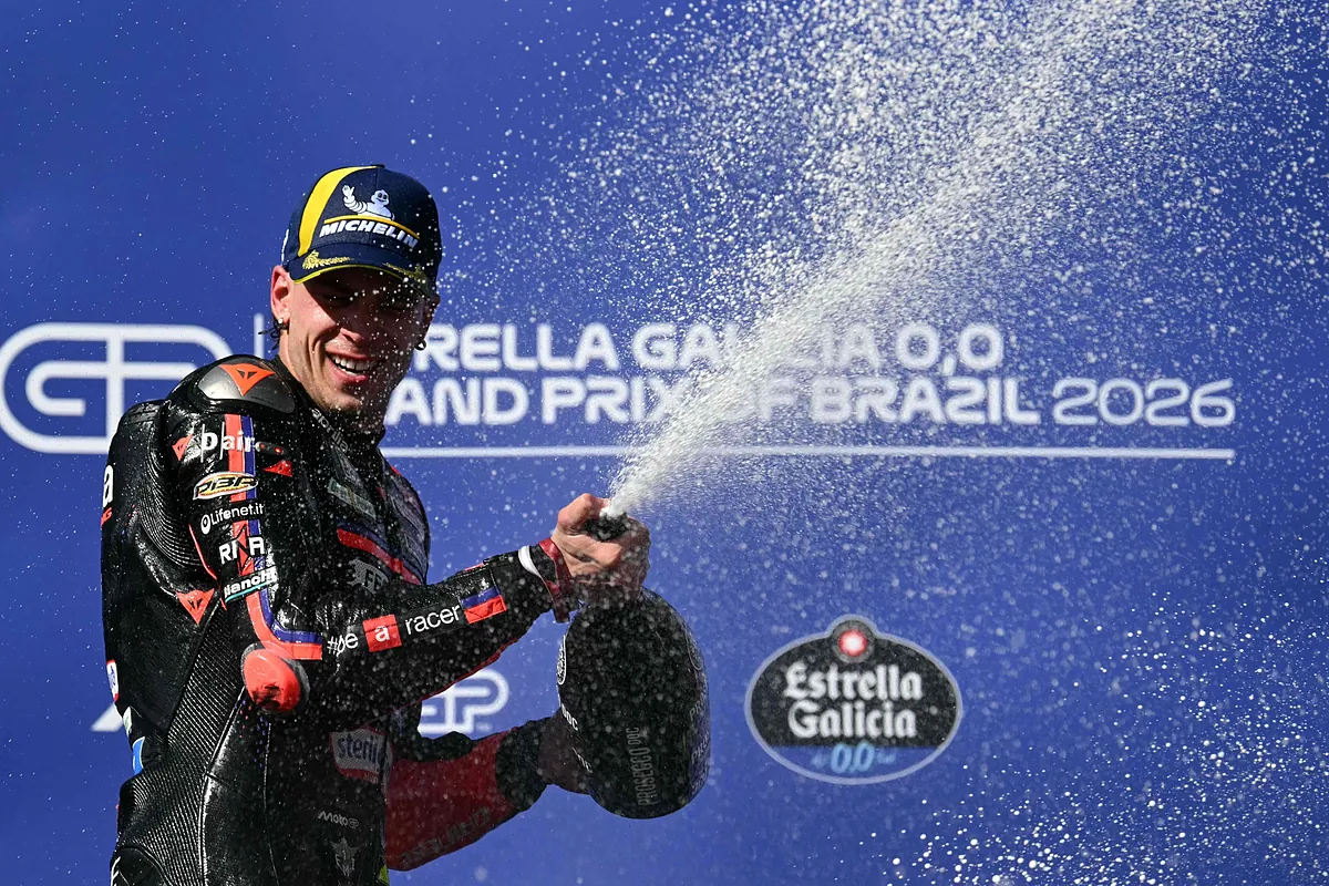 Un irreductible Bezzecchi suma en el Gran Premio de Brasil su segunda victoria de la temporada