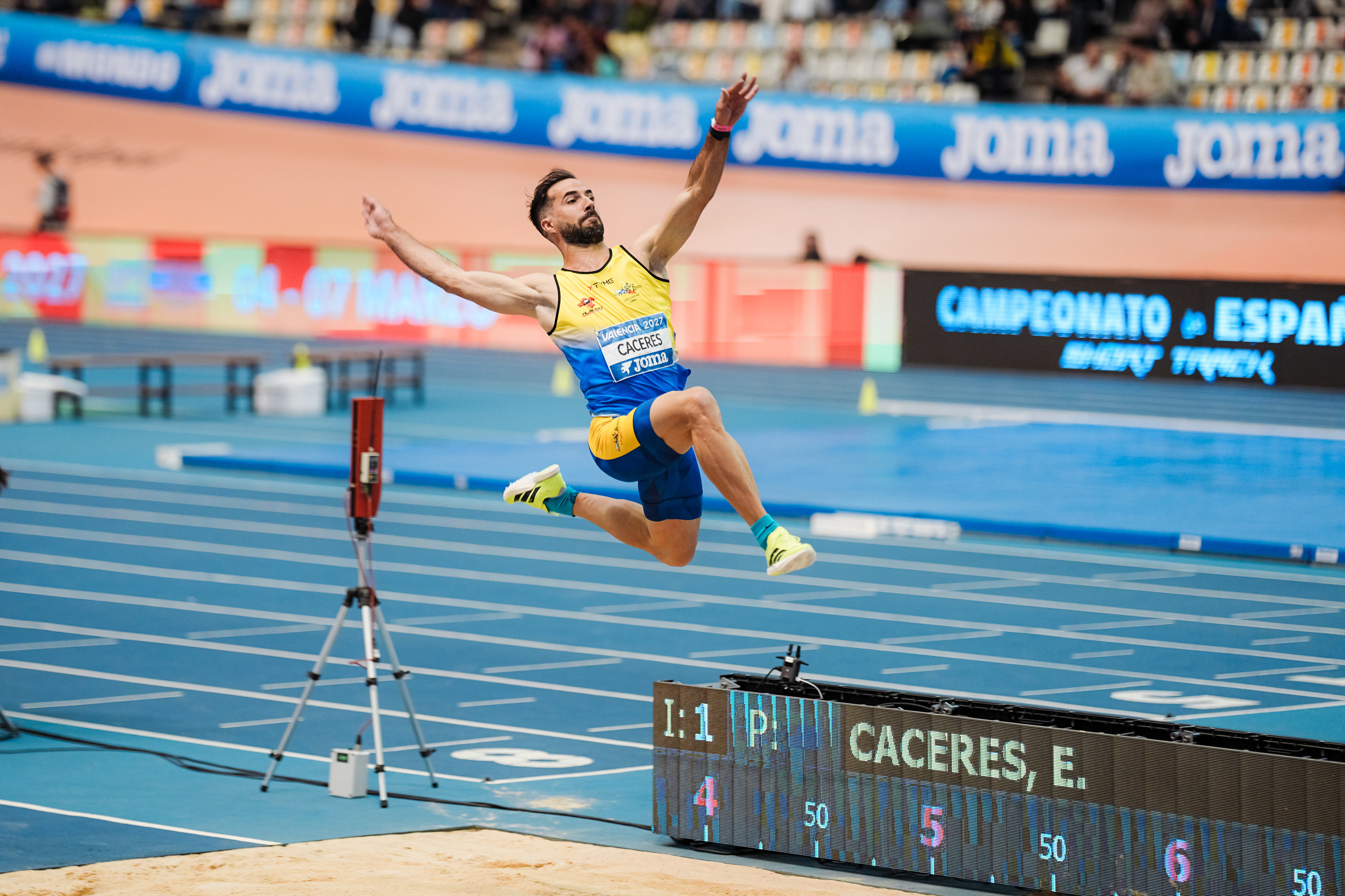 Eusebio Cáceres, durante el reciente Campeonato de España.