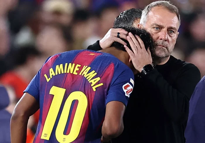 Alarma Lamine Yamal en el Barcelona: lesionado al marcar un penalti contra el Celta