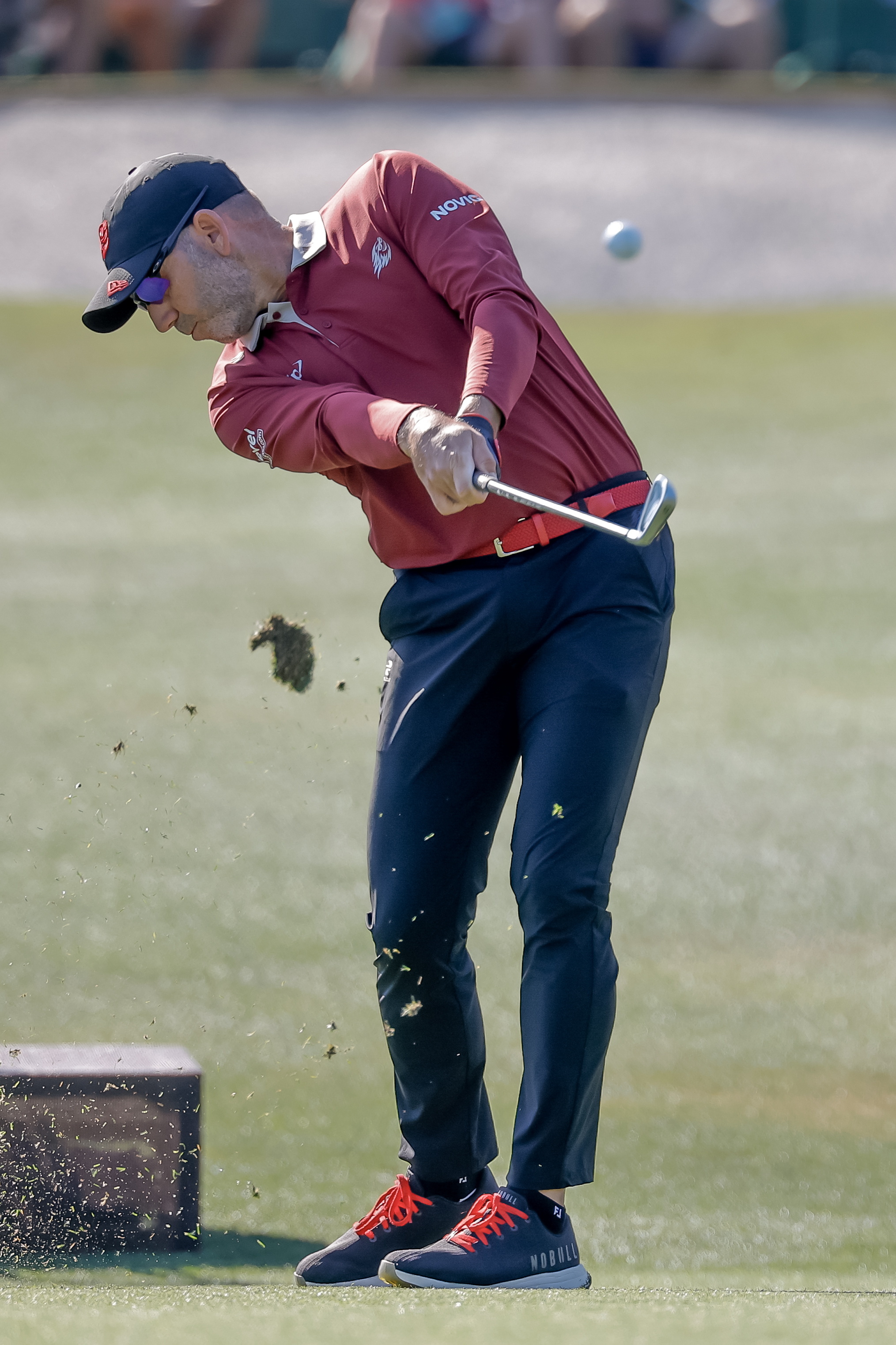 Sergio García, durante la última jornada en Augusta.