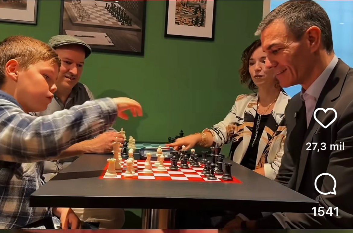 Barceló, en la partida contra Sánchez.