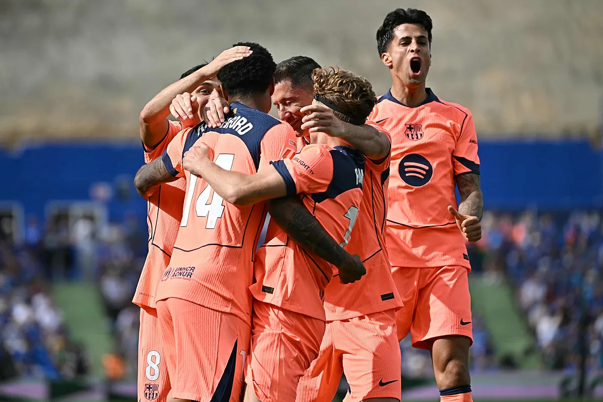 Un Barça muy solvente se acerca aún más a la Liga en Getafe