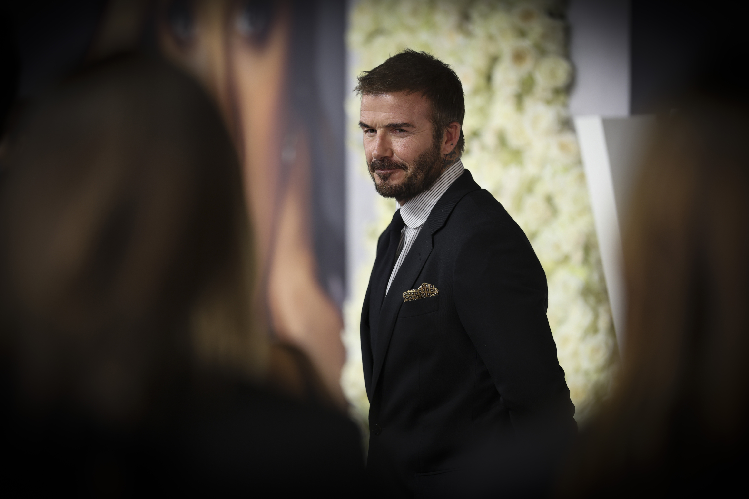Beckham, en una premiere del documental de su mujer.