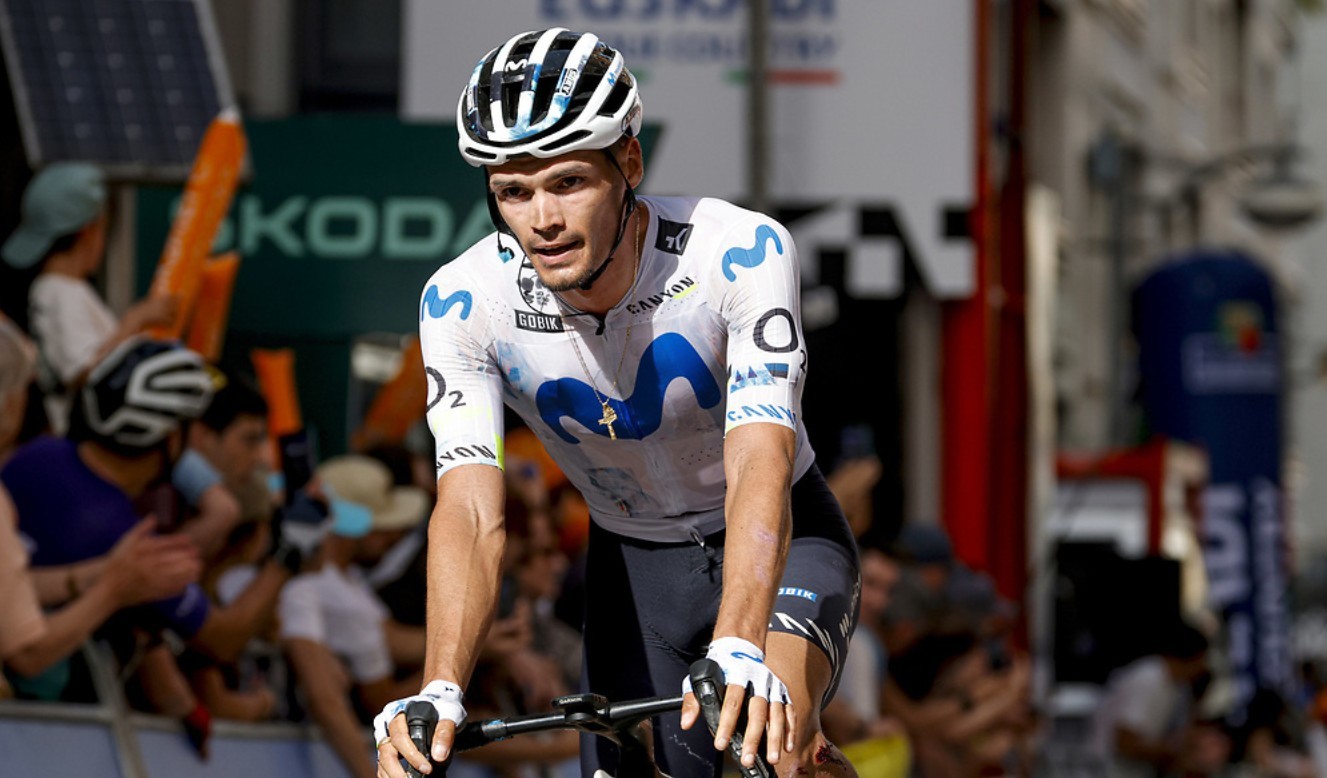 Javi Romo, durante la última Vuelta al País Vasco.