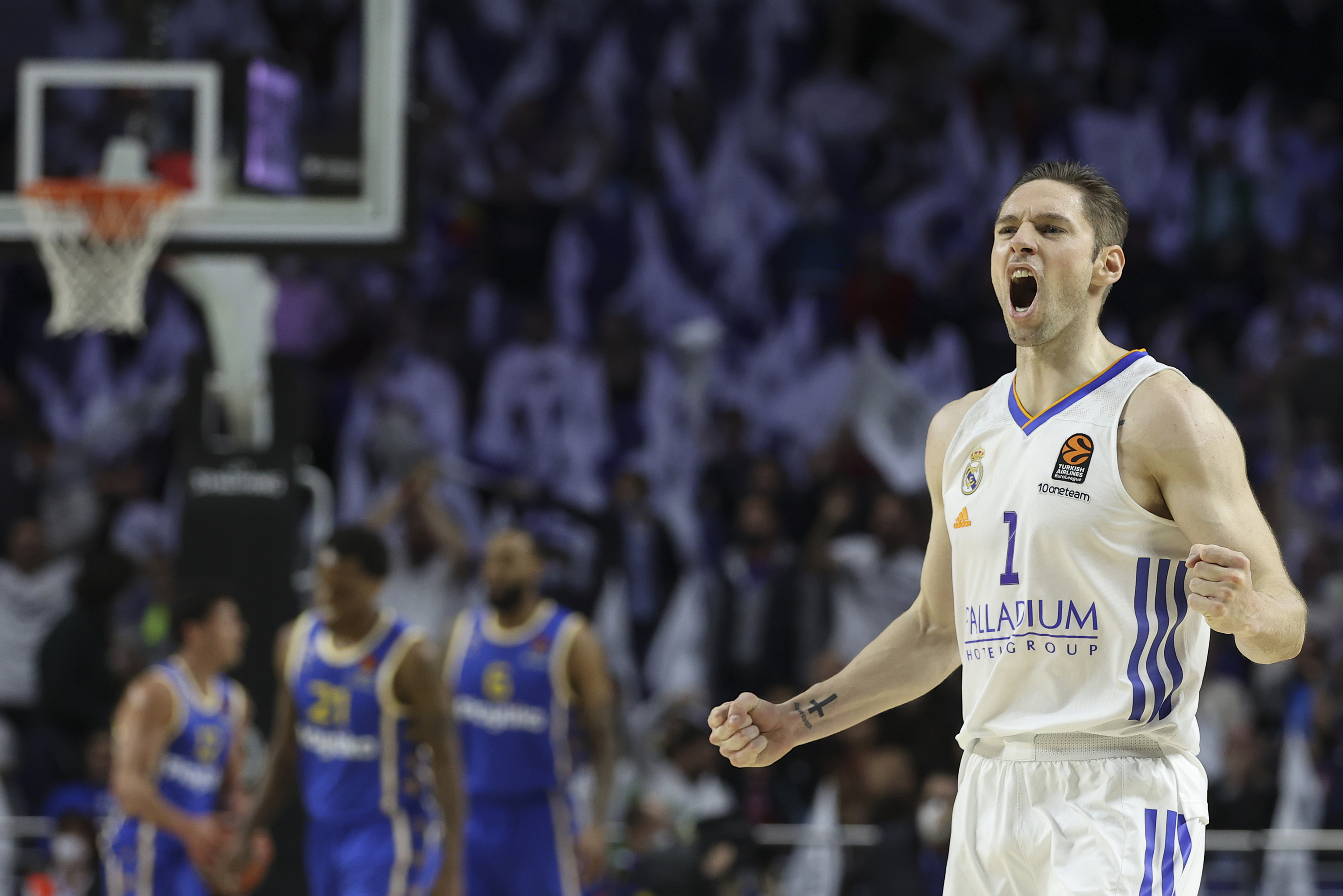 Causeur, durante un partido de Euroliga con el Madrid.