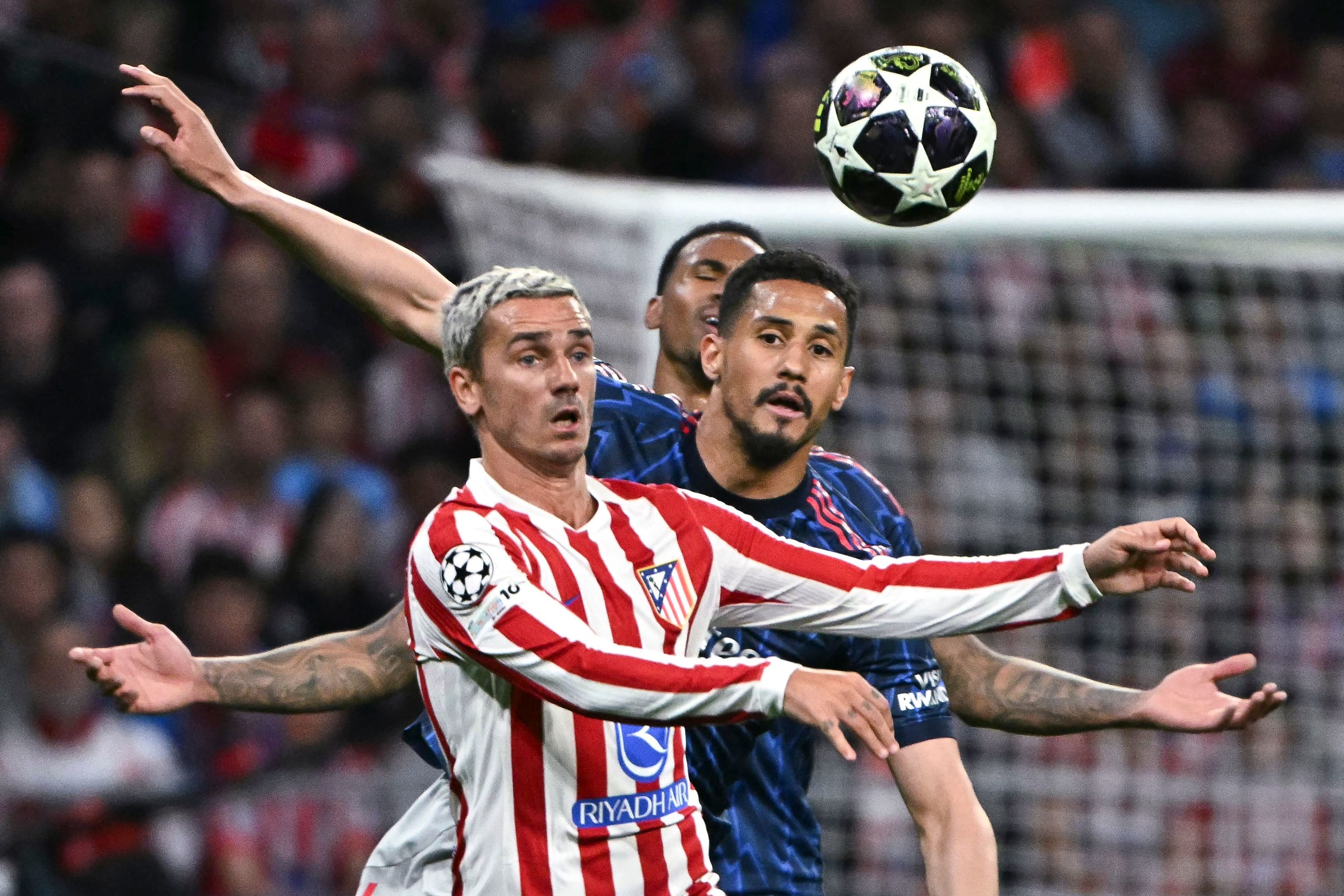 Griezmann, durante el partido contra el Arsenal.