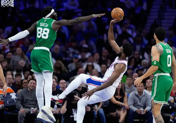 Los 76ers de Embiid remontan un 3-1 y fulminan a los Celtics de Hugo González