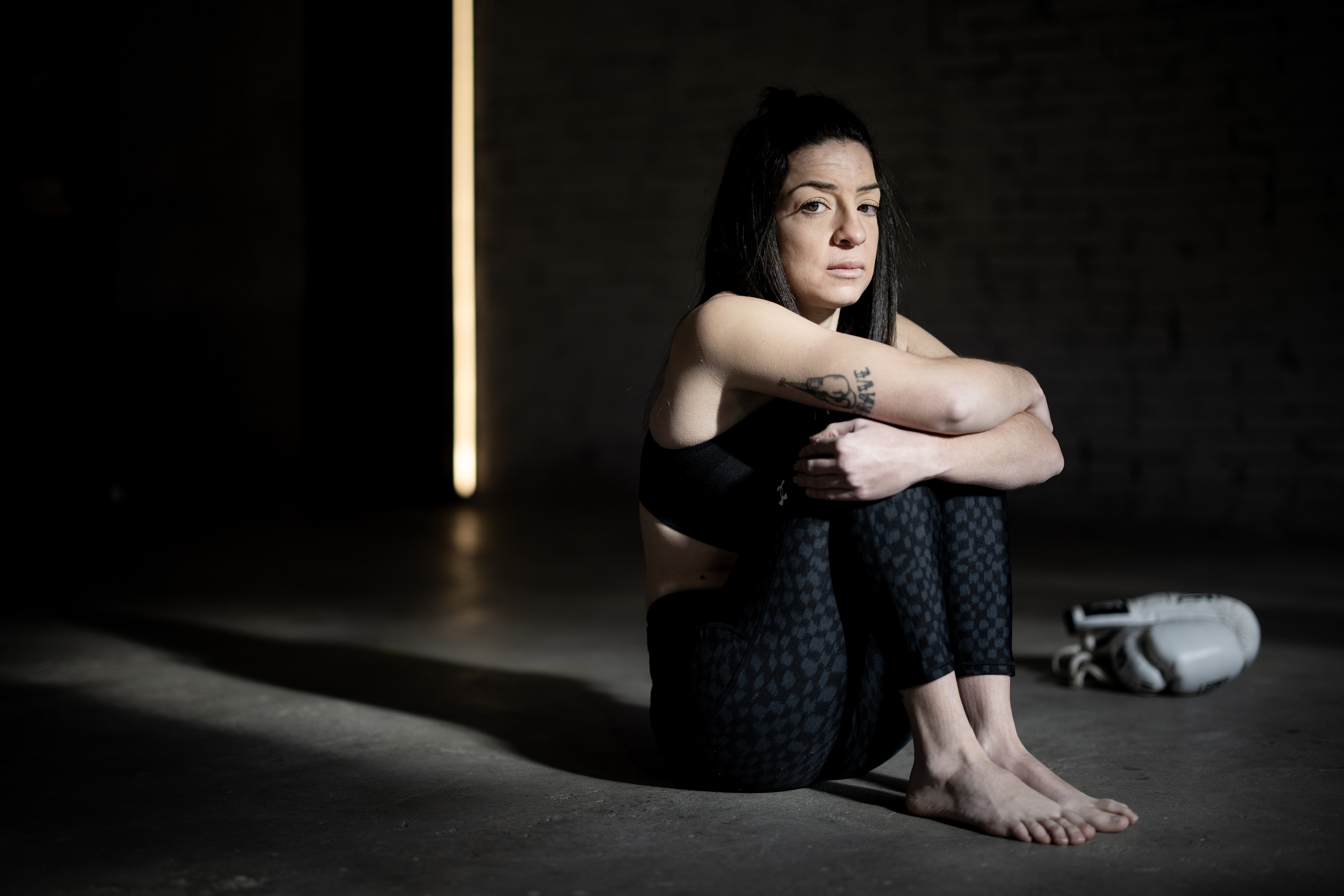Andrea Lasheras, en el gimnasio Gallego Prada de Barcelona.
