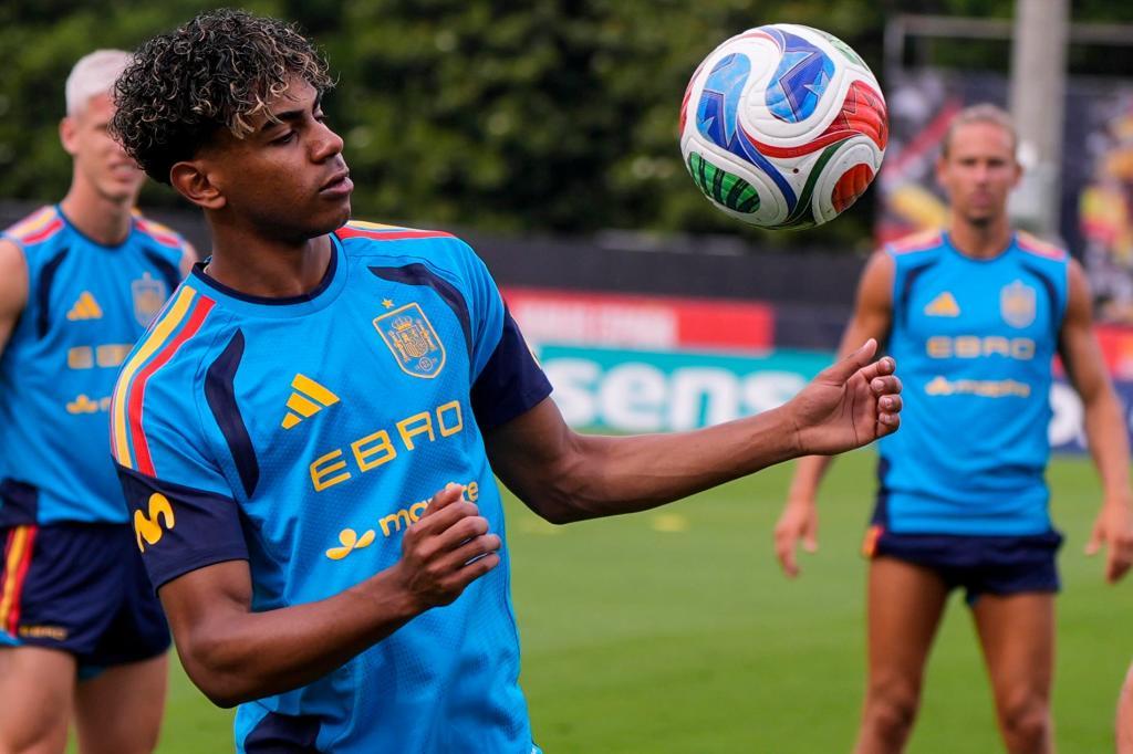 Lamine, durante un entrenamiento en Chattanooga.
