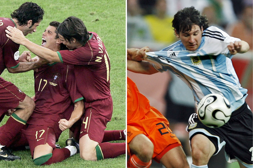 Cristiano y Messi, en Alemania 2006.
